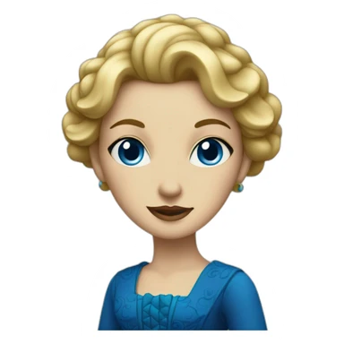 Madame-dorée with blue eyes sticker