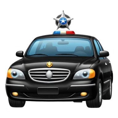 Black car fo officers sticker