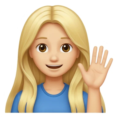 blonde female long hair saying stop smiling funny sticker