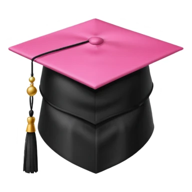 pink graduation hat sticker