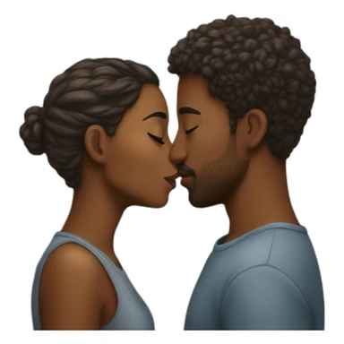 Two personne kissing sticker