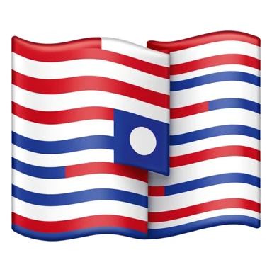 Thai flag with red, white, and blue horizontal stripes sticker