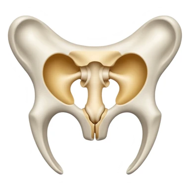 female pelvis sticker