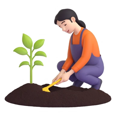 planting seed sticker