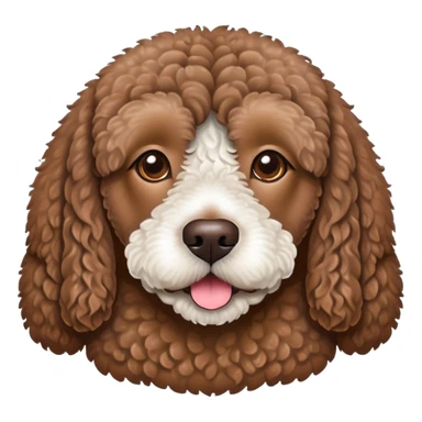 Brown Spanish water dog  sticker