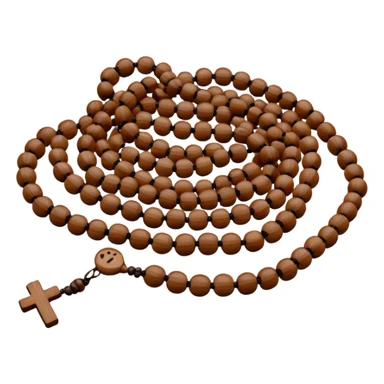  prayer beads of monk without monk sticker