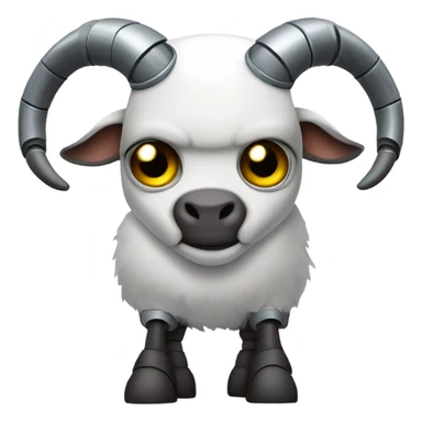 Fat robot goat terminator  sticker