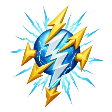 zeus's lightning sticker