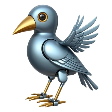 robotic bird sticker