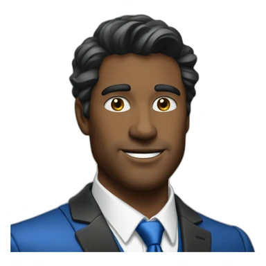 Posh-man-with-blue-suit-offering-goldbar sticker