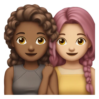 2 girls in love sticker