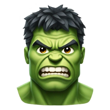 Hulk head  sticker