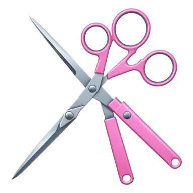 pink scissor sticker