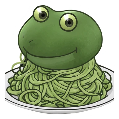 pink spaghetti  sticker