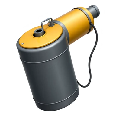 generate a realistic elongated anti-tank mine that can be carried by a drone sticker