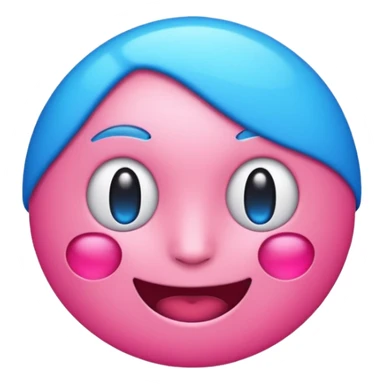 Generate emoji with text LFR and use electrict pink and blue color sticker
