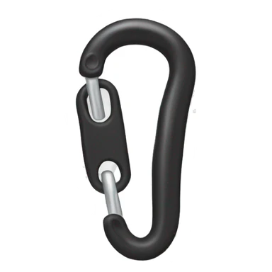 black carabiner  sticker
