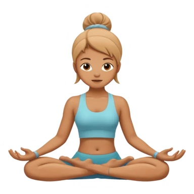 Person doing Yoga sticker