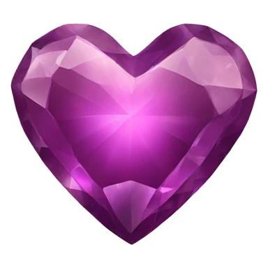Gemstone heart sticker