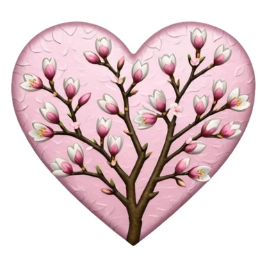 Vangogh almond blossom heart sticker