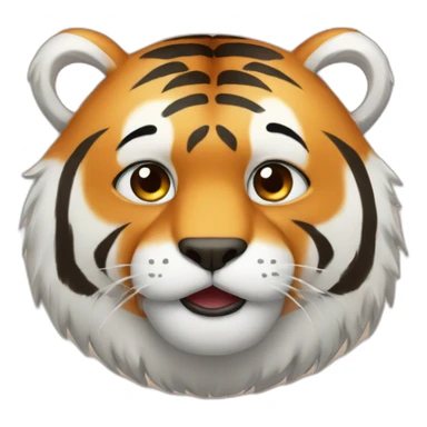 TIGER MIXED WITH A BEAR sticker