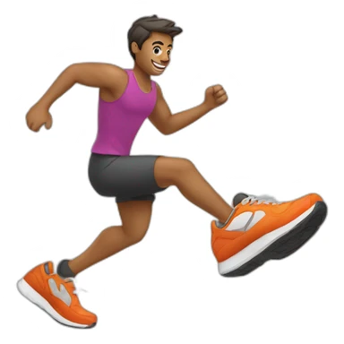 running chaussure sticker