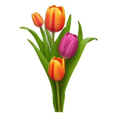 tulip bouquet sticker