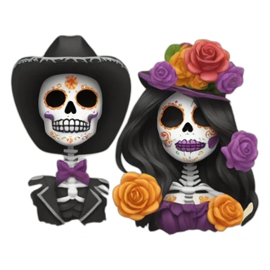 el dia de muertes sticker
