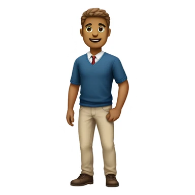 homem corpo completo com roupa de academia sticker