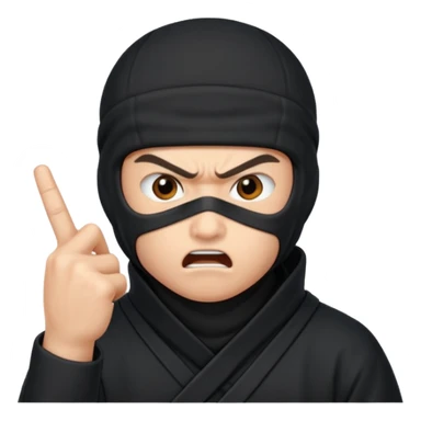 foto do Ninja ele mandando calar a boca sticker
