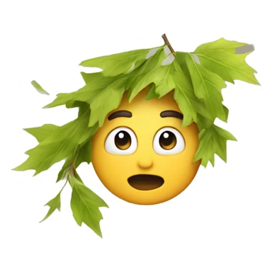 wind  blowing leaves falling sticker