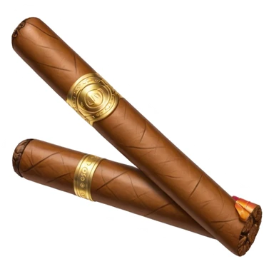 A luxury cigar emoji made of silver chrome, smooth metallic texture, minimal shape, glossy reflections, rich swag aesthetic, iOS emoji style, centered, clean white background sticker