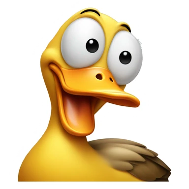 Duck laughing sticker