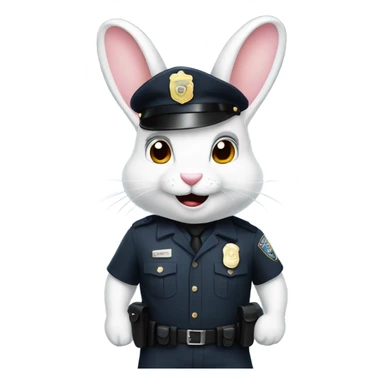 A Bunny Cop sticker