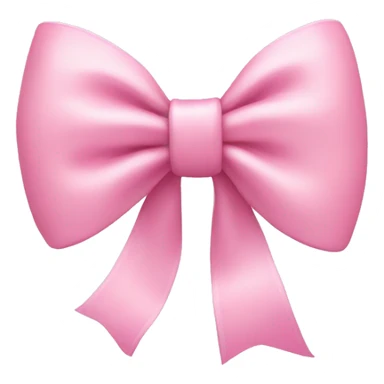 Baby pink bow sticker