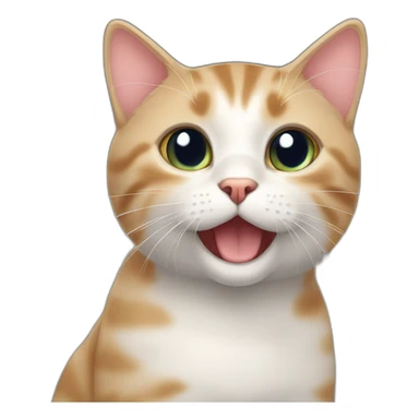 American short hair cat sticker