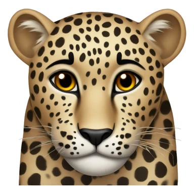 Leopard with dark spots sticker