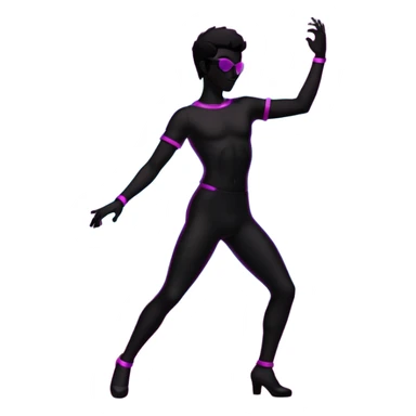 Disco dancing silhouette  sticker