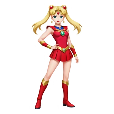 Sailormoon  Redranger  full body  sticker