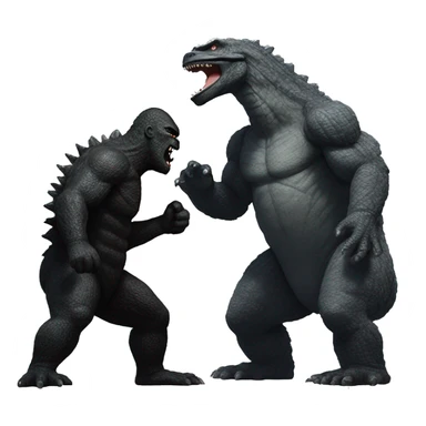 Godzilla vs king Kong sticker