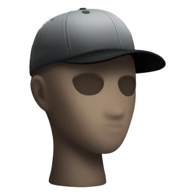 mannequin with black cap, no face sticker