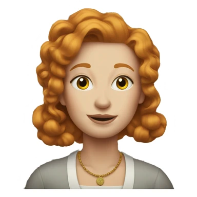 Old money beautiful ginger lady  sticker