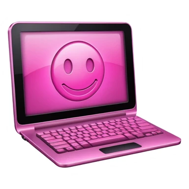 make a computer with pink tones

 sticker