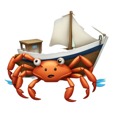 Sailor Crab on a boat sticker