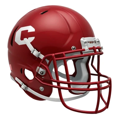 college football player helmets dark red  sticker
