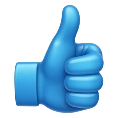 Like blue emoji Facebook sticker