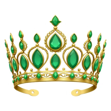 Create me a detailed green Tiara that says Co Owner Lia underneath it sticker
