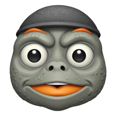 pepe feelsbadman rock face only sticker
