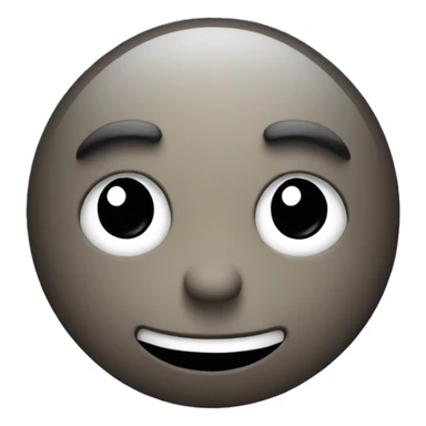 sombre smiley sticker