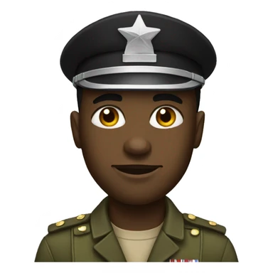 black soldier sticker
